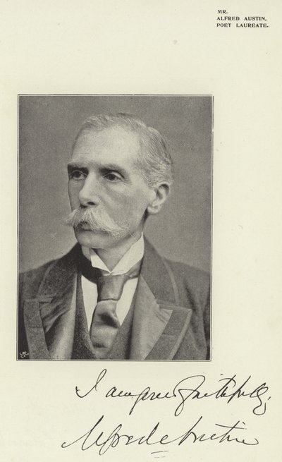 Herr Alfred Austin, poetpristagare av English Photographer