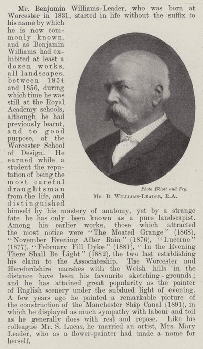 Mr B Williams-Leader, RA av English Photographer