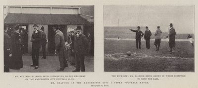 Mr Balfour vid fotbollsmatchen Manchester City mot Stoke av English Photographer
