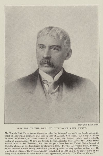 Herr Bret Harte av English Photographer