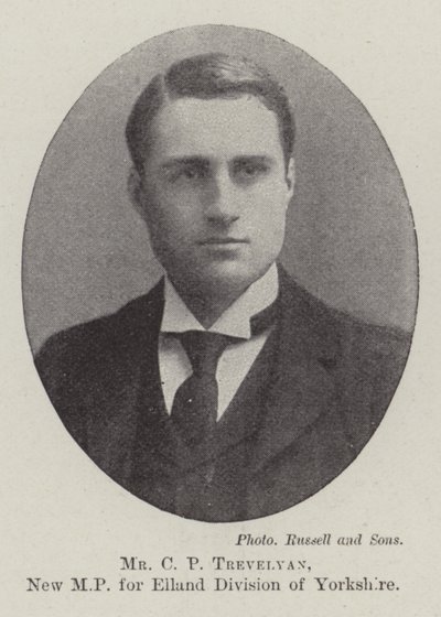Mr CP Trevelyan, ny MP för Elland Division of Yorkshire av English Photographer