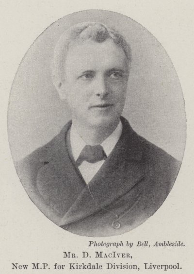 Mr D MacIver, ny MP för Kirkdale Division, Liverpool av English Photographer