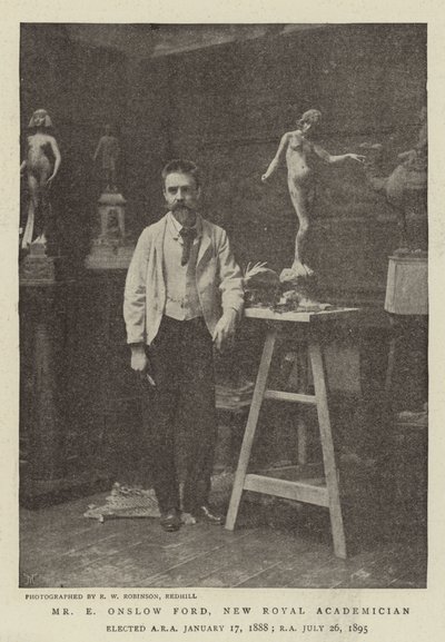 Mr E Onslow Ford, ny kunglig akademiker av English Photographer
