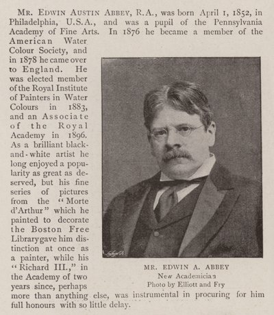 Mr Edwin A Abbey av English Photographer