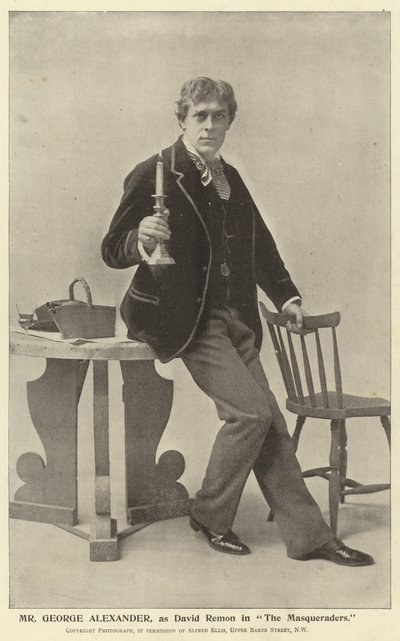 Mr George Alexander, som David Remon i The Masqueraders av English Photographer