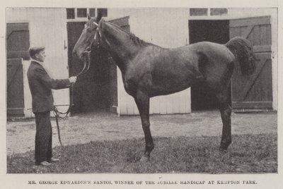 Mr George Edwardess Santoi, vinnare av Jubilee Handicap på Kempton Park av English Photographer