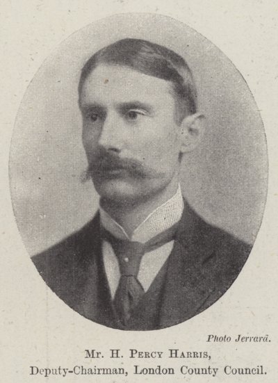 Mr H Percy Harris, vice ordförande, London County Council av English Photographer