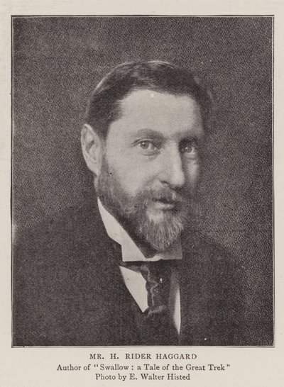 Mr H Rider Haggard, författarna till vår nya serie av English Photographer
