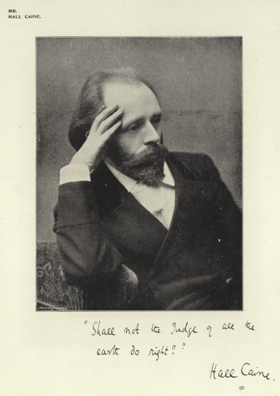 Mr Hall Caine av English Photographer