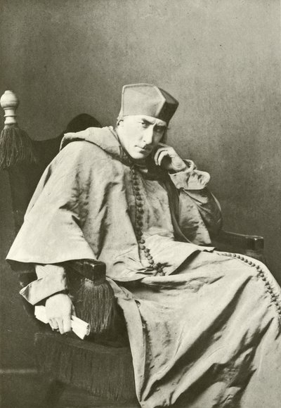 Mr Henry Irving som kardinal Wolsey (gravyr) av English Photographer