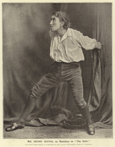 Mr Henry Irving, som Matthias i The Bells av English Photographer