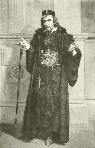 Mr Henry Irving som Shylock (djuptryck) av English Photographer