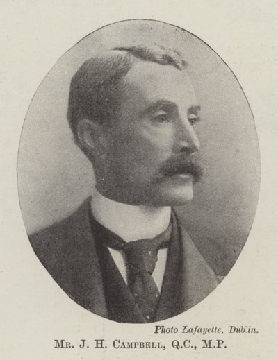 Mr J H Campbell, QC, MP av English Photographer