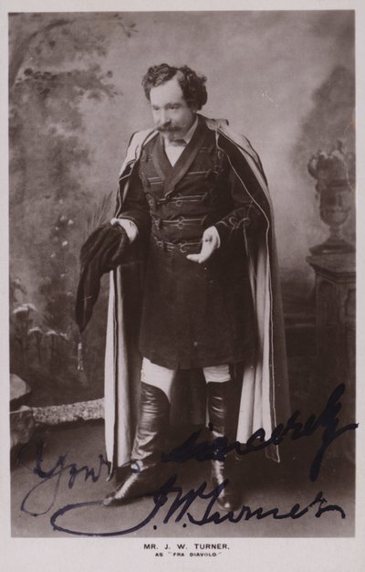Mr J W Turner som Fra Diavolo av English Photographer