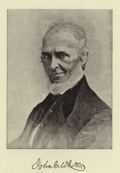 Mr John G Whittier, Quaker-Poet of America av English Photographer