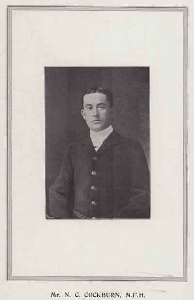 Mr N C Cockburn, MFH av English Photographer