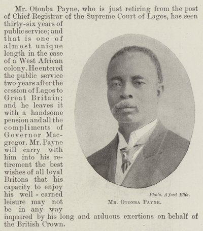 Herr Otonba Payne av English Photographer