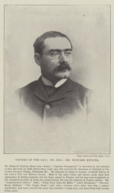 Herr Rudyard Kipling av English Photographer