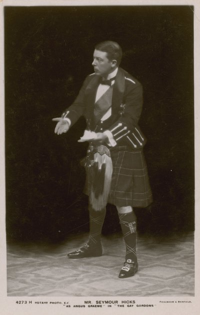 Mr Seymour Hicks, som Angus Graeme i The Gay Gordons av English Photographer