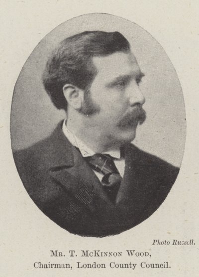 Mr T McKinnon Wood, ordförande, London County Council av English Photographer