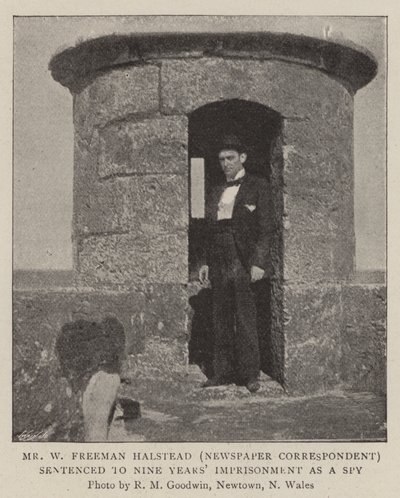 W Freeman Halstead (tidningskorrespondent) dömd till nio års fängelse som spion av English Photographer