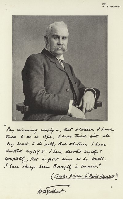 Mr W S Gilbert av English Photographer
