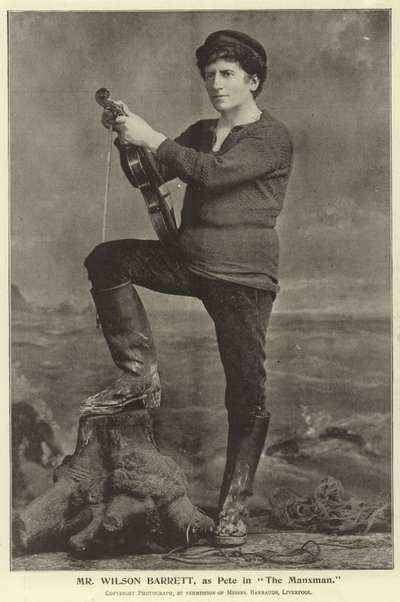 Mr Wilson Barrett, som Pete i The Manxman av English Photographer