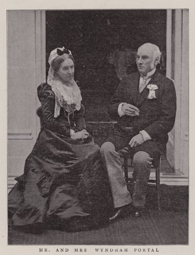 Herr och fru Wyndham Portal av English Photographer