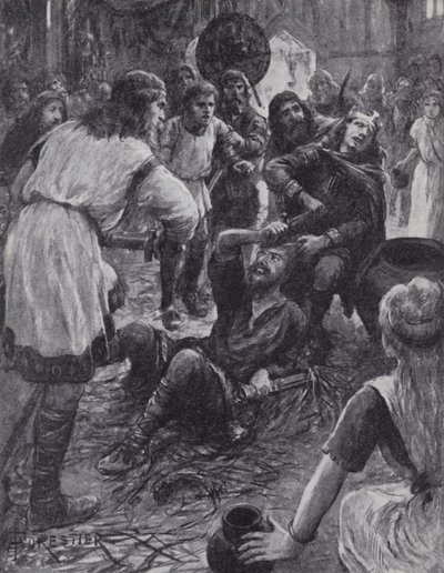 Mordet på kung Edmund I när han deltog i St Augustine
