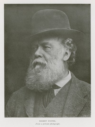 Myles Birket Foster, engelsk konstnär (s/v foto) av English Photographer