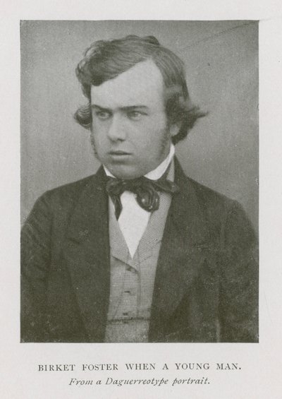 Myles Birket Foster, engelsk konstnär, som ung man (s/v foto) av English Photographer