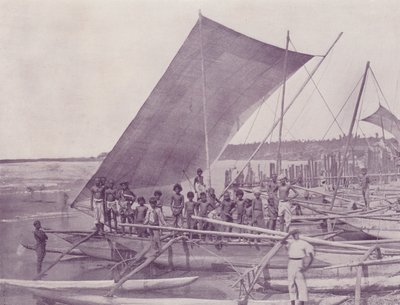 Inhemska fiskebåtar, Ceylon av English Photographer