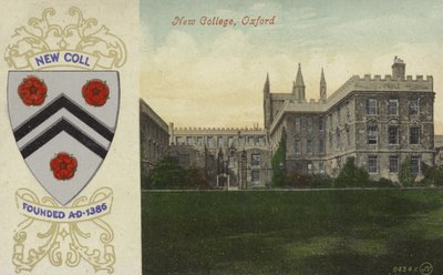 New College, Oxford (färgfoto) av English Photographer