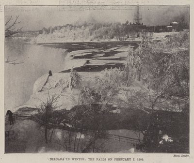 Niagara in Winter, the Falls den 7 februari 1901 av English Photographer