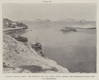 Anmärkningsvärda franska fort, Chateau dIf och forten som försvarar ingången till Marseilles hamn av English Photographer