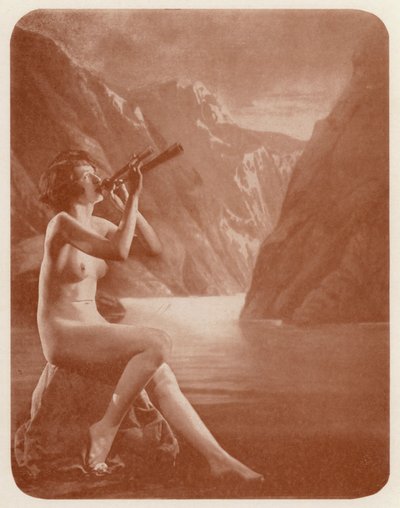 Nudistkonst: Echoes (svartvitt foto) av English Photographer