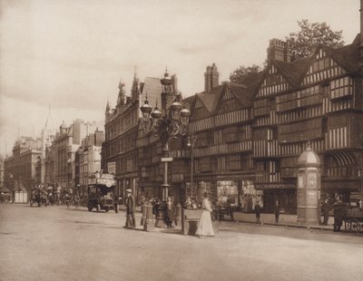 Gamla hus, Holborn, London (svartvitt foto) av English Photographer