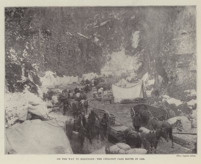 På väg till Klondike, Chilcoot Pass Route 1898 av English Photographer