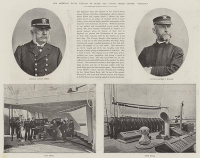 Våra amerikanska sjöbesökare ombord på United States Cruiser Chicago av English Photographer