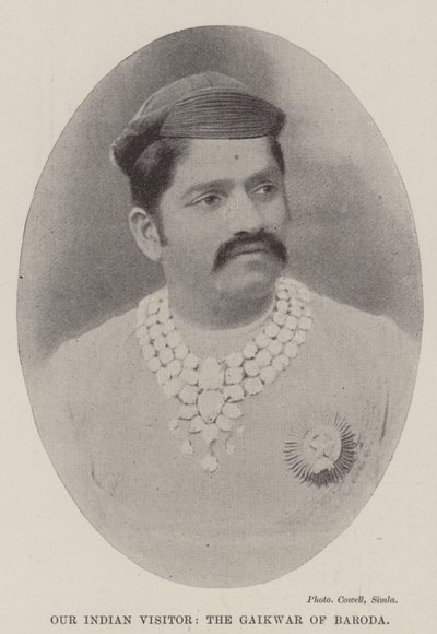 Vår indiska besökare, Gaiwar of Baroda av English Photographer
