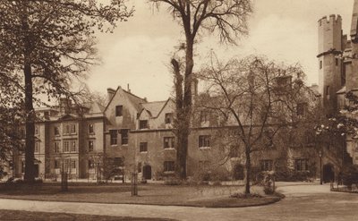 Oxford: Balliol College, västra sidan av Garden Quadrangle (svartvitt foto) av English Photographer