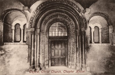 Oxford, Christ Church, Chapter House (s/v foto) av English Photographer