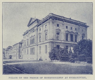 Prinsen av Hohenzollerns palats i Sigmaringen av English Photographer