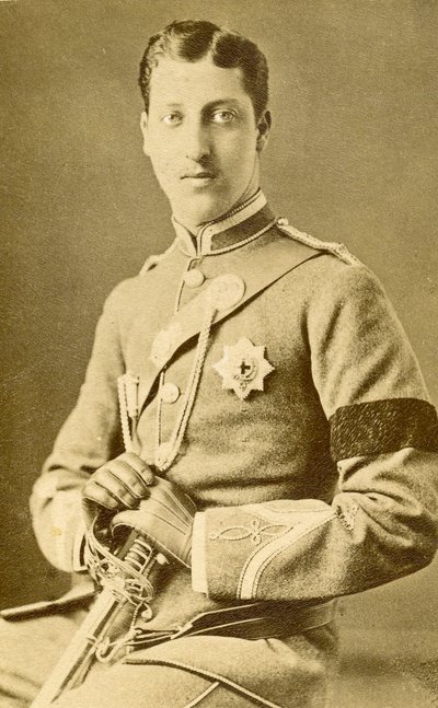 Porträtt Prins Albert Victor av Wales. (Foto) av English Photographer