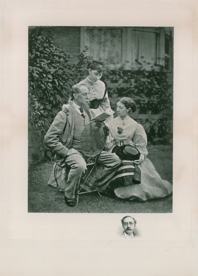 Porträtt av Charles Dickens av English Photographer