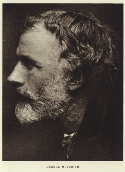 Porträtt av George Meredith av English Photographer