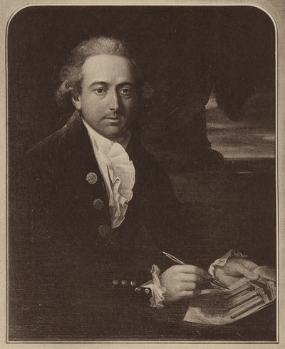 Porträtt av James Adam (svartvitt foto) av English Photographer
