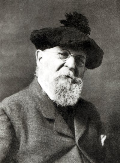 Porträtt av Joseph Wolf (bw foto) av English Photographer