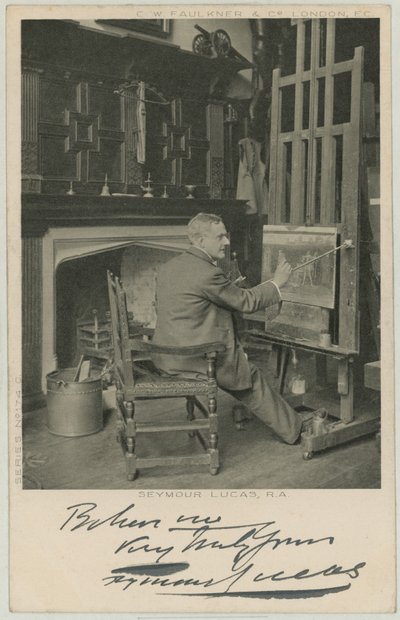 Porträtt av Seymour Lucas av English Photographer