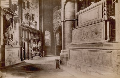 Vykort med en bild av Choir Ambulatory i Westminster Abbey av English Photographer